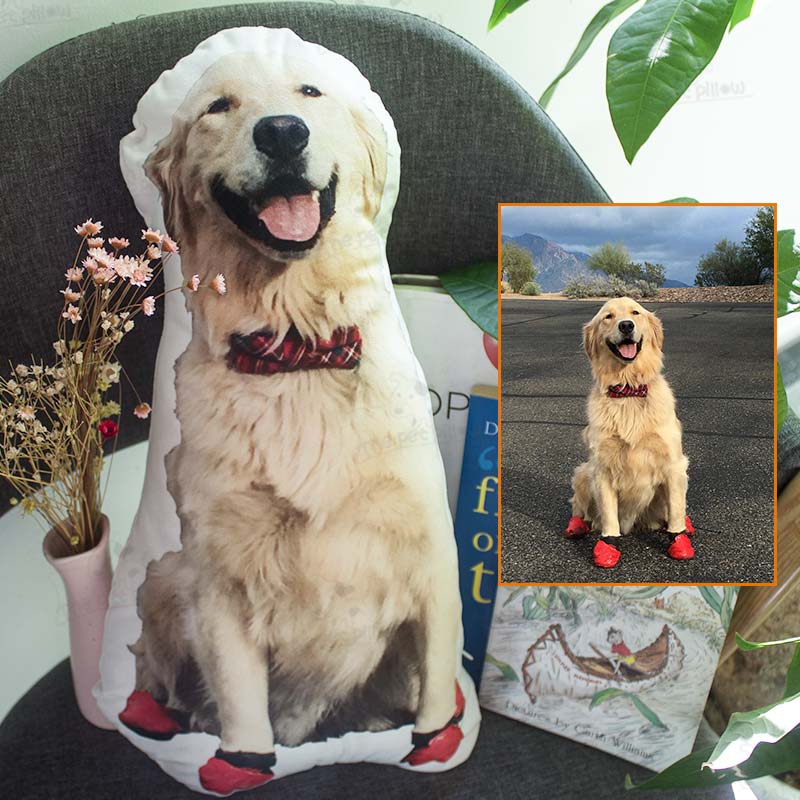 Customize Dog Cat Shaped Pillow that Look Like Your Pet Made from Your Pet Picture - The Pet Pillow