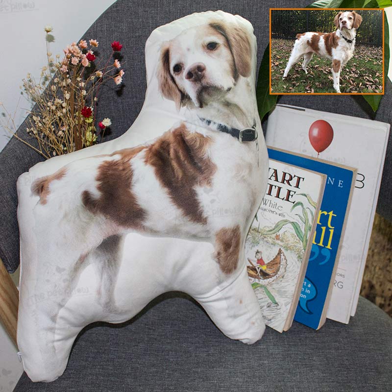 Customize Dog Cat Shaped Pillow that Look Like Your Pet Made from Your Pet Picture - The Pet Pillow