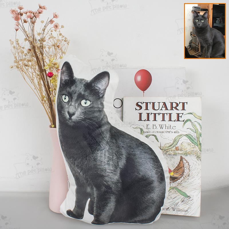 Custom Cat Shaped Memorial Pillow for Pet Owners from Your Cat Picture - The Pet Pillow