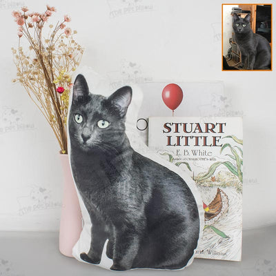 Custom Cat Shaped Memorial Pillow for Pet Owners from Your Cat Picture - The Pet Pillow