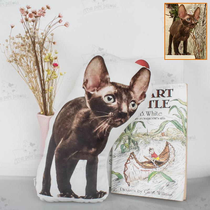 Custom Cat Shaped Memorial Pillow for Pet Owners from Your Cat Picture - The Pet Pillow