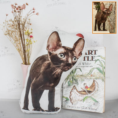 Custom Cat Shaped Memorial Pillow for Pet Owners from Your Cat Picture - The Pet Pillow
