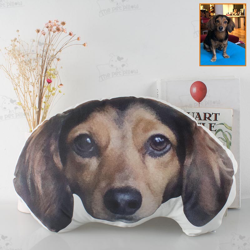 Custom Pet Face Shaped Pillow from Your Pet Photos, Customized Pet Head Pillows - The Pet Pillow