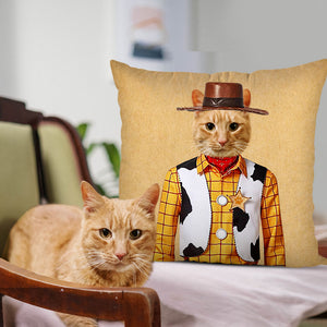 Custom Pet Countryside Photo Square Pillow - The Pet Pillow